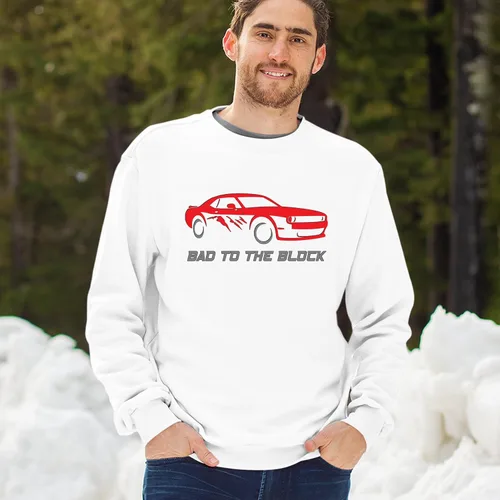Vista 23 de Bad To The Block - Sudaderas con capucha y cuello redondo para hombre