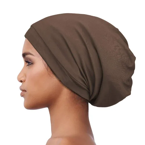 Vista 24 de Alnorm - Gorro con forro de satén y suave banda elástica para hombres y mujeres, talla única Se ajusta a la mayoría