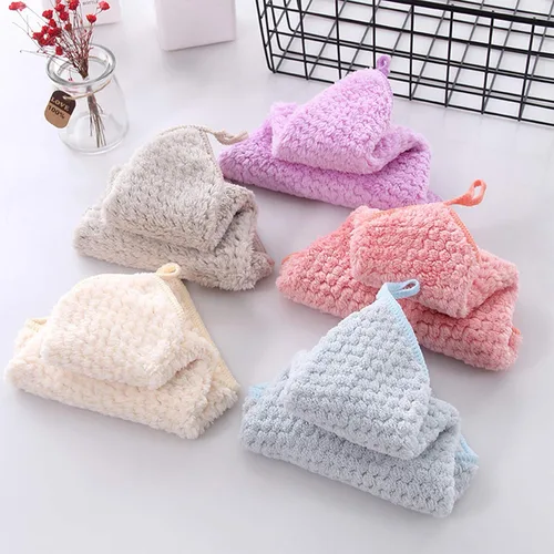 Vista 7 de Toallas pequeñas con lazo para colgar, toallas de mano para cocina y baño, superabsorbentes, suaves, lavables a máquina, toalla de secado rápido