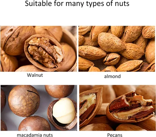 Vista 7 de Juego de herramientas de cascanueces de 7.1 pulgadas de largo, galletas de aluminio para todo tipo de nueces, nueces, castañas y melones