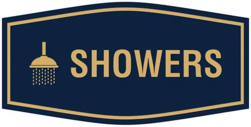 Vista 24 de Fancy Showers - Letrero (negro/plateado), tamaño mediano