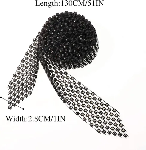 Vista 5 de Glamorstar Regalo de corbata de cuello con diamantes de imitación para mujer