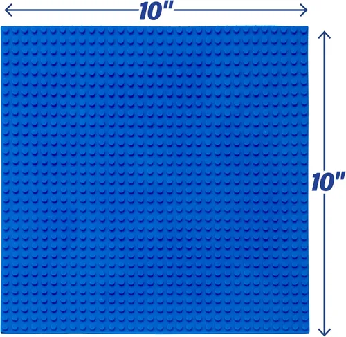 Vista 2 de Placas base clásicas para ladrillos de construcción, placas azules de 10 x