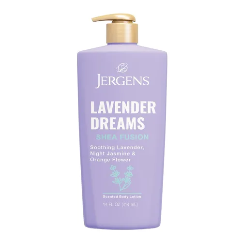 Vista 12 de Jergens Loción corporal de pastel de confeti de Shea Fusion, 14 fl oz Para pieles secas, loción corporal hidratante con manteca de karité