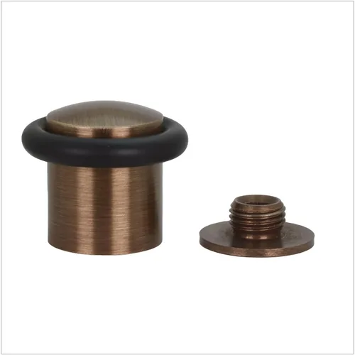 Vista 13 de Topes de puerta EVI Tope de puerta de piso de latón - Cierre de tornillo - Caucho protector - Tope de puerta de 0.79 x 1.14 pulgadas Latón mate