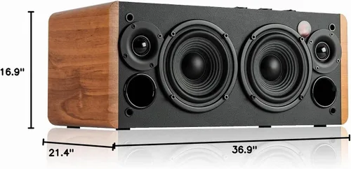 Vista 7 de Edifier D12 Altavoces de Computadora de Escritorio Integrados con Bluetooth 5.0, Altavoz Estéreo Inalámbrico de Mesa de 70 Vatios RMS con Salida