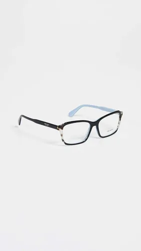 Vista 4 de Prada Gafas rectangulares para mujer, color negro marróntransparente, talla única