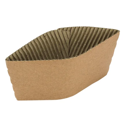 Vista 3 de Karat C5300 (Kraft) Fundas tradicionales para tazas de 10 oz. - 24 oz., Kraft (Paquete de 1000)