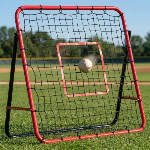Vista 8 de Red de rebote de fútbol 2 en 1 – Entrenador de rebote de 6 x 4.6 pies y 6 x 1.4 pies para práctica en solitario y en equipo, práctica de red