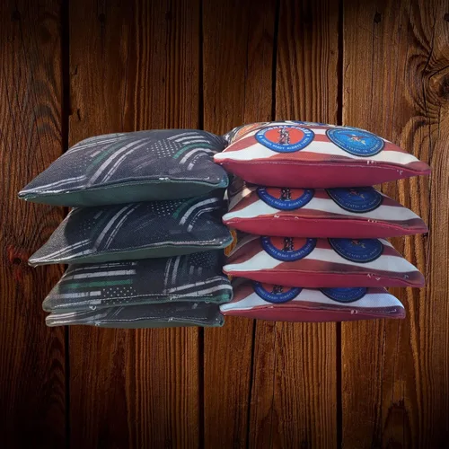 Vista 5 de Thin Green Line Cornhole Bags (8 bags) Military
