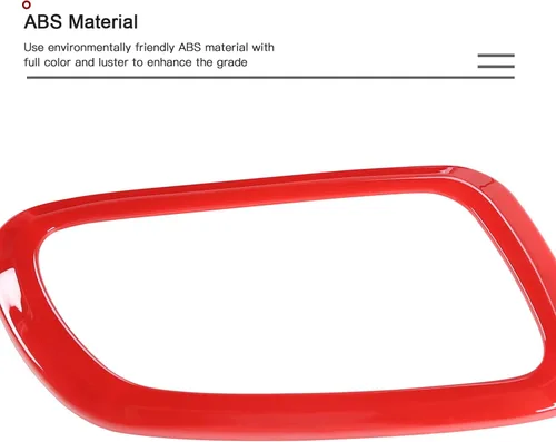 Vista 3 de CheroCar Grand Cherokee - Cubierta para manija interior de puerta para Jeep Grand Cherokee 2011-2026, 4 piezas ABS rojo interior manija de puerta