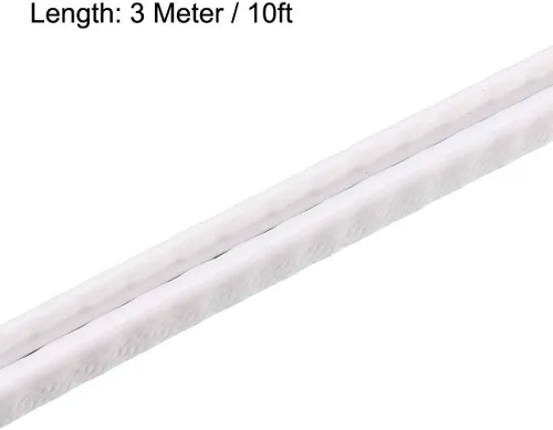 Vista 3 de uxcell Edge Trim U Seal Protector de borde de canal en U de plástico de PVC blanco se adapta a borde de 1/32 '' - 3/32 '' borde de 10 pies