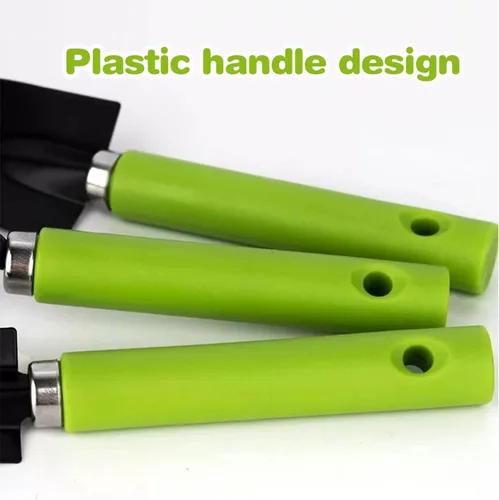 Vista 6 de Garden Tools - Juego de herramientas de plantación de 3 piezas con mango de plástico, herramientas de mano de jardinería ligeras y duraderas