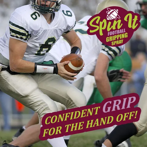 Vista 4 de Spin iT Football Grip Spray – Agarre firme con o sin guantes de fútbol – Complemento al equipo de entrenamiento de fútbol y accesorios de fútbol
