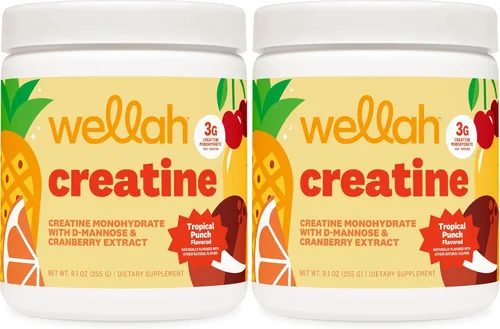 Vista 14 de Wellah Creatina para mujer (Blue Hawaii) 50 porciones, 0.11 onzas por porción Con diente de león y extracto de arándano