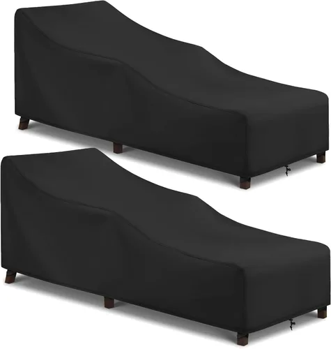 Vista 9 de Arcedo Funda para Silla de Descanso de Exterior Paquete de 2, Funda Impermeable para Muebles de Patio para Piscina y Playa Exterior, Protección