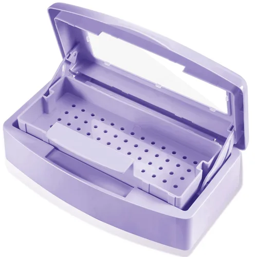 Vista 8 de Machine-Ya Bandeja de esterilización de plástico, caja de esterilización, bandeja esterilizadora de herramientas de arte de uñas, bandeja Negro