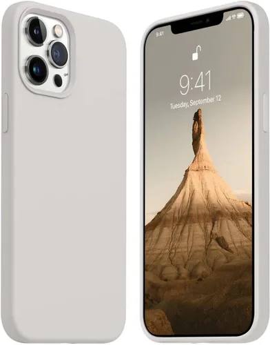 Vista 22 de JELE Funda a prueba de golpes diseñada para iPhone 11, funda de teléfono de silicona líquida con [forro de microfibra suave antiarañazos]