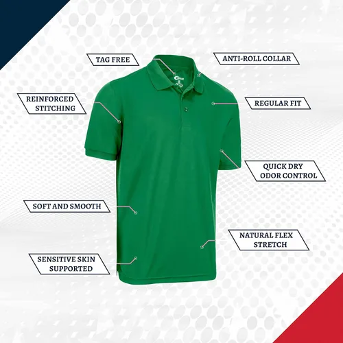 Vista 92 de Premium Wear - Camisetas tipo polo para hombre, con gran absorción de humedad