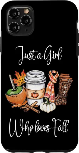 Vista 13 de iPhone 12 Pro Max Just A Girl Who Loves Fall Pumpkin Spice Boot Estuche de regalo de girasol