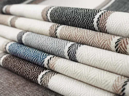Vista 6 de AmHoo - Juego de 2 fundas de cojín de lino para sofá, estilo casa de campo, con diseño de rayas, decoración estilo Buffalo retro, con cremallera