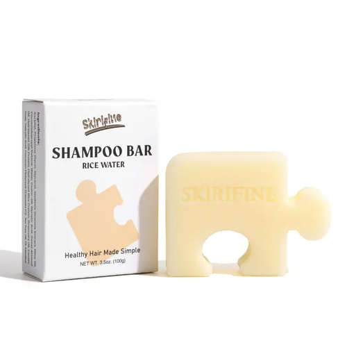 Vista 10 de Barra de champú sólido de limón en forma de rompecabezas, control de aceite y refrescante para cabello normal a graso, aroma crujiente y limpio, sin