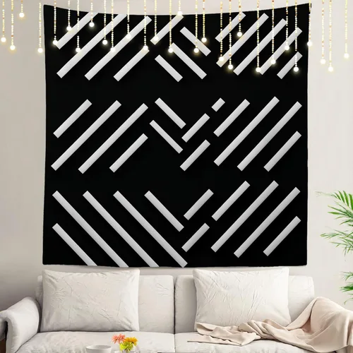 Vista 127 de Shrahala Tapiz de pared de hojas de arce otoñal, hojas rojas llameantes, fondo negro, tapiz grande para colgar en la pared, tapiz decorativo