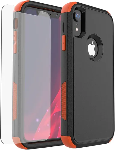 Vista 11 de X-belmox Funda para iPhone XR [a prueba de caídas] [a prueba de golpes] Funda de protección contra caídas de servicio pesado de 3 capas para iPhone