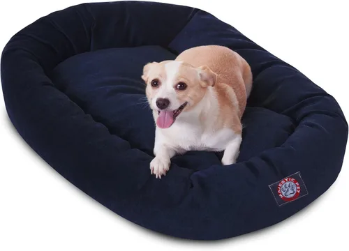 Vista 17 de Majestic Pet Villa - Cama para perros de espuma viscoelástica triturada de 32 pulgadas para perros de tamaño mediano, 32 x 23 x 7 pulgadas, cama