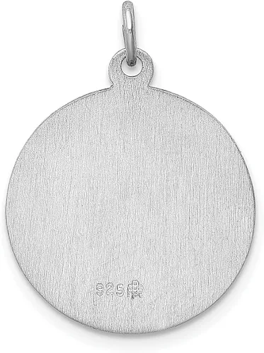 Vista 3 de ICE CARATS Dije de plata de ley 925 San Judas Tadeo San Judas Patrono San Tadeo Medalla de San Judas Tadeo Colgante de Medalla Religiosa para Mujer