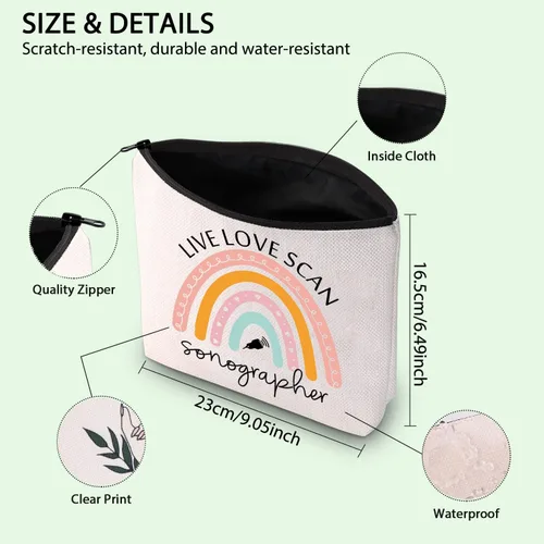 Vista 3 de FOTAP Bolsa de cosméticos para ecografista, kit de supervivencia para ecografista, regalo de radiólogo, regalo de tecnología de ultrasonido, escaneo