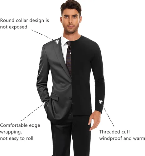 Vista 5 de SIMIYA Thermal Underwear Set for Men Long Johns with Fleece Lined
