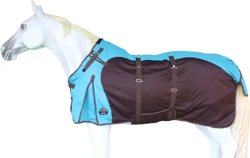 Vista 8 de 60 "1200D Participación Impermeable Caballo de Lluvia Hoja Luz Invierno Manta Forro Polar 381LG