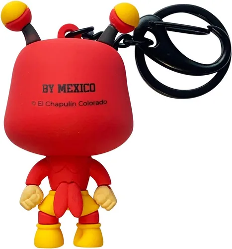 Vista 2 de BY MEXICO Llavero 3D del personaje de TV mexicano, diseños coloridos flexibles