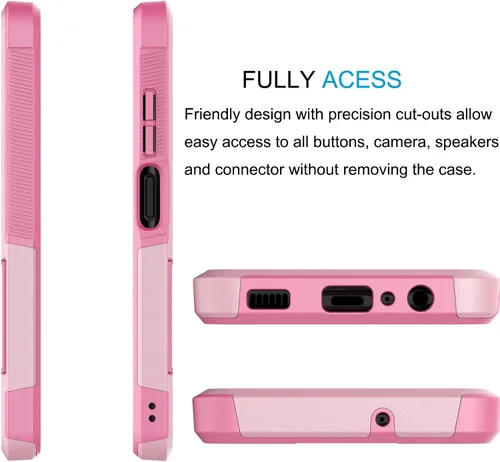 Vista 5 de Tekcoo Funda para Galaxy A13 5G 4G 2 protectores de pantalla de vidrio templado Parachoques texturizados antideslizantes