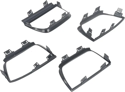Vista 4 de KARPAL Cubierta de bisel de luz trasera compatible con Chevy Camaro LT LS SS 2010-2013 negro brillante 92199773 92199774