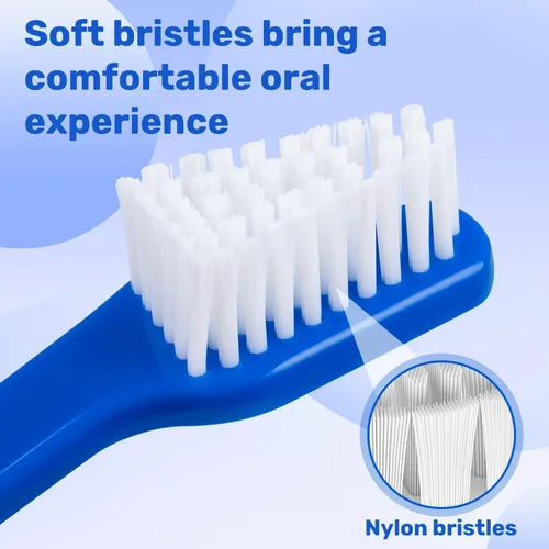 Vista 5 de Newday Juego de 8 cepillos de dientes para perros, de doble cabeza, higiene dental, práctico cepillo de dientes suave para limpiar los dientes