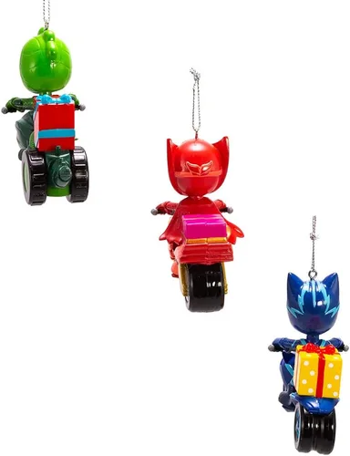 Vista 3 de Máscaras PJ de 3.25 pulgadas con adorno de vehículo, juego de 3 piezas
