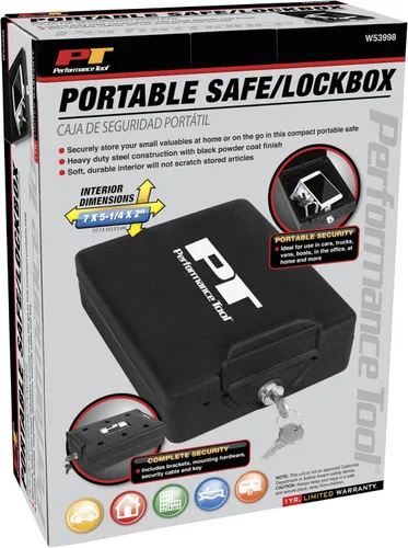 Vista 7 de Performance Tool W53998 Caja fuerte portátil/caja de seguridad, 1 paquete