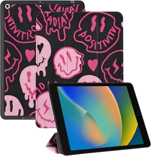 Vista 11 de Compatible con iPad de 10.2 pulgadas, Funda de 9ª/8ª/7ª Generación (2021/2020/2019) con Soporte para Lápiz/Parte Trasera de TPU Suave con Función