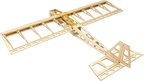 Vista 8 de mewmewcat Rc Avión, Dancing Hobby R03 STICK-06 Avión 22.835 in Pan Balsa Madera Aviones DIY Juguete Volador para Adultos al Aire Libre Kit Versión