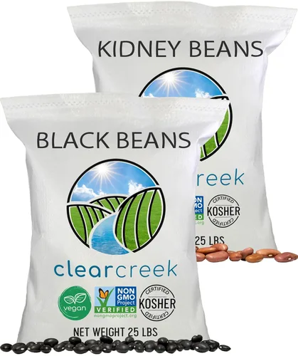Vista 10 de CLEAR CREEK Frijoles Negros Cultivados en el Estado de Washington 1 libra Proyecto Verificado Sin OGM Vegano Kosher Sin Irradiar