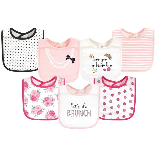 Vista 8 de Little Treasure Baberos unisex de algodón para bebé, Llama, talla única (paquete de 2)