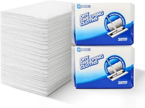 Vista 10 de JEBBLAS Recambios desechables para trapeador seco para trapeador de piso, paños de barrido, repuestos de múltiples superficies, 120