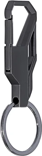 Vista 7 de Taction Llavero resistente Llavero de coche para hombres y mujeres, táctico, mosquetón, incluye 1 llavero grande Tienda