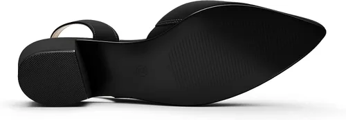 Vista 6 de MSKFZEK Zapatos de tacón bajo para mujer