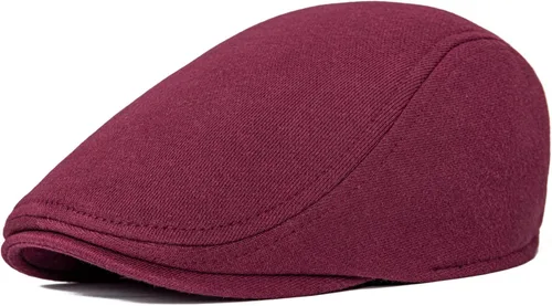 Vista 7 de VOBOOM - Gorra plana de algodón para hombre, diseño Ivy Gatsby Newsboy Negro