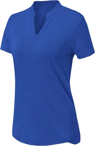 Vista 18 de Gopune Polo de golf con cuello en V para mujer, sin cuello, manga corta, ligera, de secado rápido, camisetas de tenis para correr