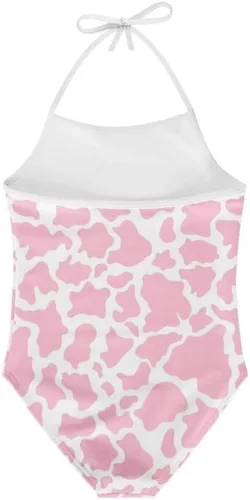 Vista 2 de Traje de baño de una pieza con cuello halter divertido y divertido para la playa para 2-10 años