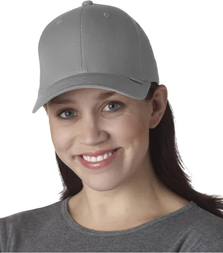 Vista 15 de Flexfit/Yupoong Gorra ajustable, de sarga de algodón Negro